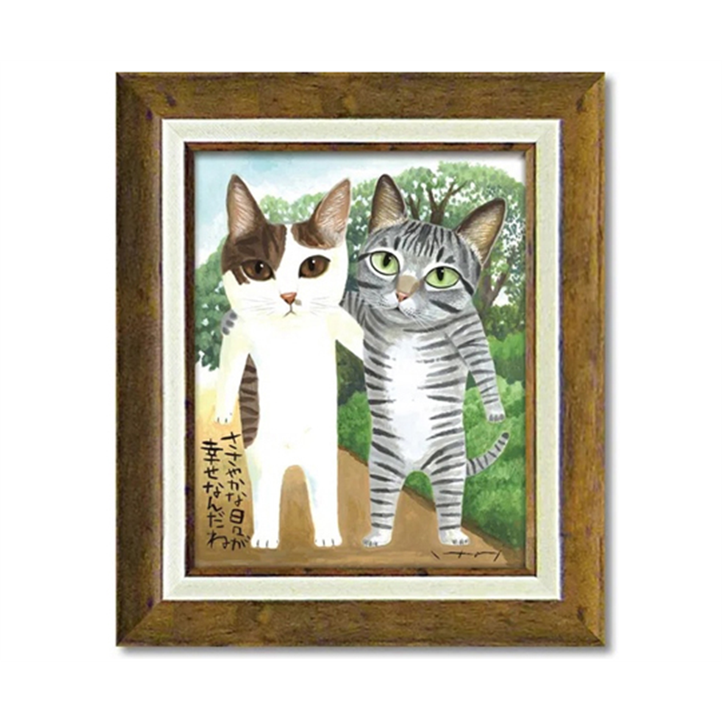 ユーパワー 糸井忠晴 アート フレーム｢のら友｣ IT-05113 1個（ご注文単位1個）【直送品】