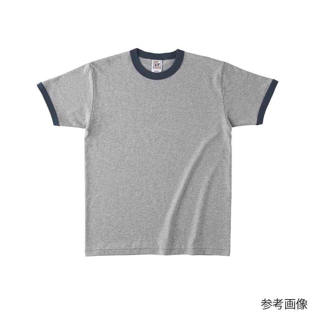 フェリック オープンエンド マックスウェイト リンガーTシャツ ヘザーグレー/デニム M OE1121-HGY/DNM-M 1枚(ご注文単位1枚)【直送品】