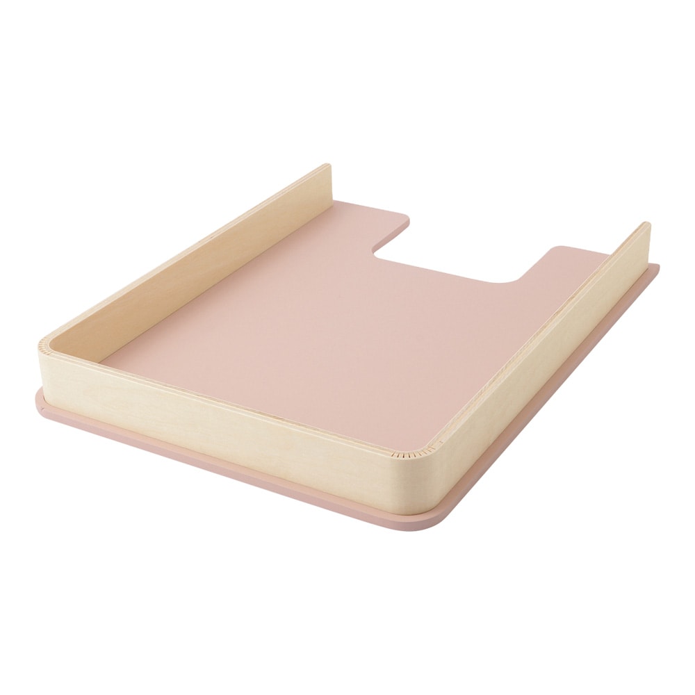 スマイル 木製処方箋トレー ピンク 748580 1個（ご注文単位1個）【直送品】
