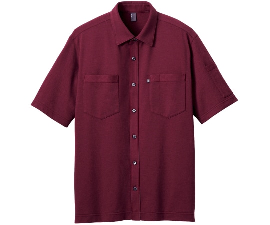 カーシーカシマ CAREAN 半袖ニットシャツ T/C KANOKO SHIRT ワイン 5L CSY174 1枚（ご注文単位1枚）【直送品】