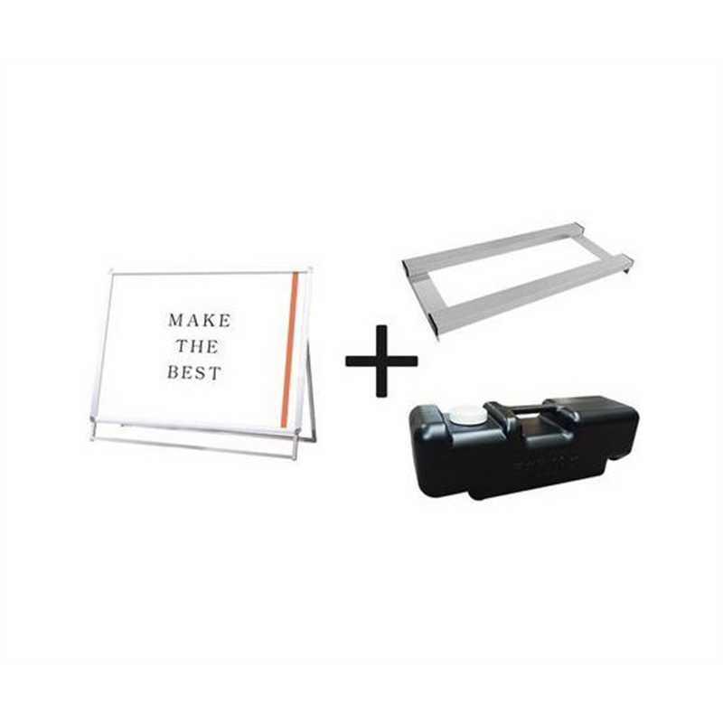 常磐精工 ポスターグリップスタンド看板 屋外用 A0横ロウ片面シルバー ウエイトアーム・水タンクセット PGSK-A0YLKS-G-3SET 1個（ご注文単位1個）【直送品】