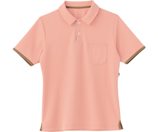 カーシーカシマ HEARTGREEN ポロシャツ V-CAT ITEM サーモンピンク LL HM2159 1枚（ご注文単位1枚）【直送品】