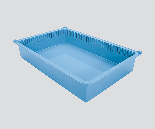 サカセ トレー(モジュールシリーズ) 64-10タイプ(深さ10cm)帯電防止 ブルー PT64-10 BU 1個 (ご注文単位1個)【直送品】