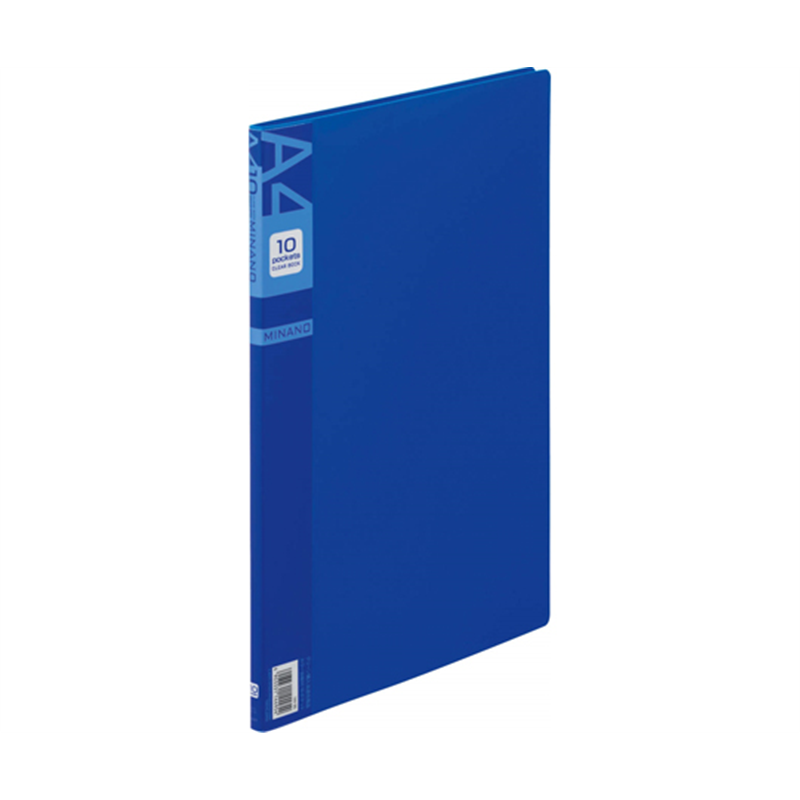 ライオン事務器 クリアーブック ミナノ ブルー CR-10M 1冊(ご注文単位1冊)【直送品】