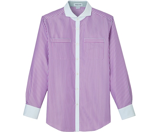 カーシーカシマ AMUS-NET 長袖シャツ 266-7 パープル M AWY266 1枚（ご注文単位1枚）【直送品】