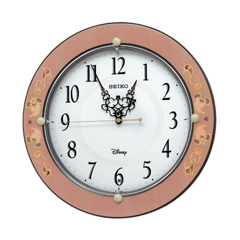 セイコー 大人ディズニー 電波掛時計 φ325×48mm FS511P 1個(ご注文単位1個)【直送品】