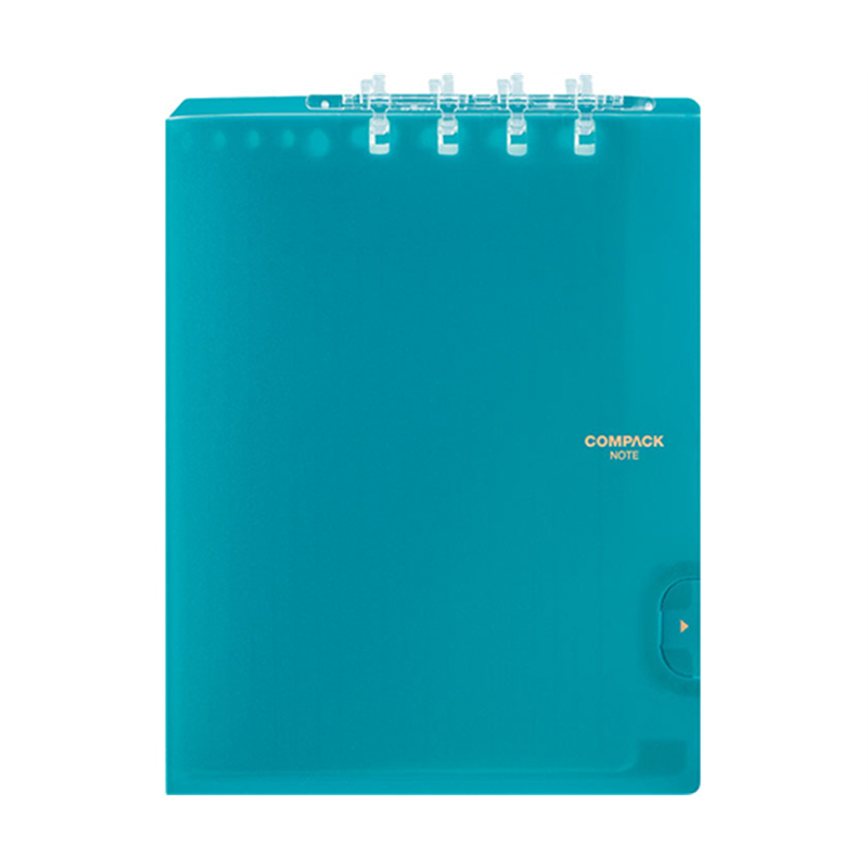 キングジム 二つ折りリングノート コンパック B5 水色 9955TY 1冊(ご注文単位1冊)【直送品】