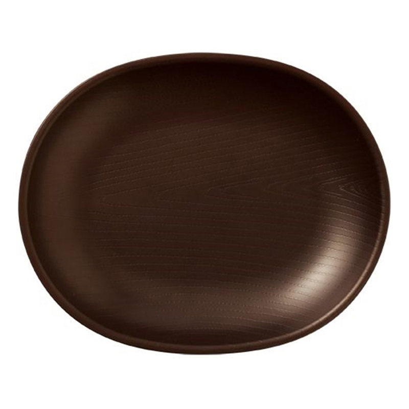 Daiwa 16cmオーバルプレート ダークブラウン WD-16-DBR 1個(ご注文単位1個)【直送品】