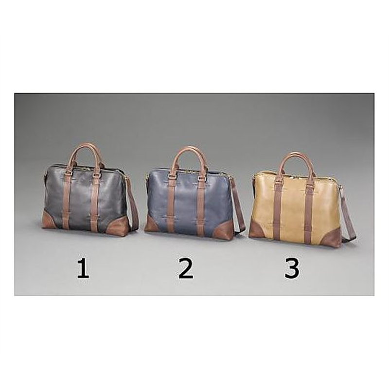 エスコ 420x300x 90mm 高級ビジネスバッグ (茶) EA927BK-3 1個(ご注文単位1個)【直送品】