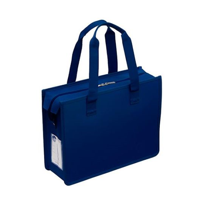 サクラクレパス 275x355x110mm オフィス用トートバッグ(ネイビー) EA927AS-23A 1個(ご注文単位1個)【直送品】