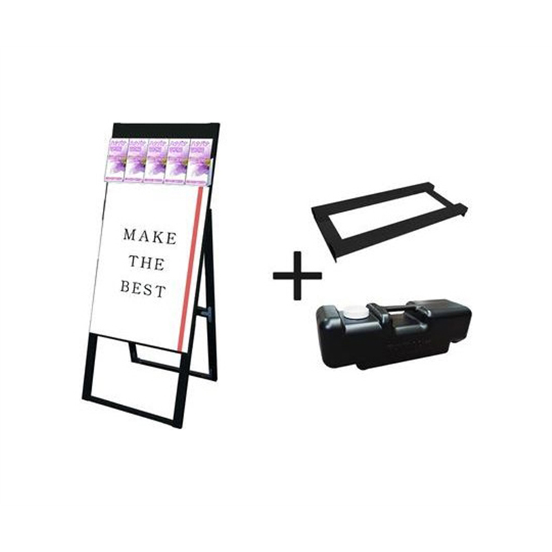 常磐精工 ブラックパンフレットケーススタンド看板 Dタイプ B2片面 ウエイトアーム・水タンクセット BPCSKD-B2K-3SET 1個（ご注文単位1個）【直送品】
