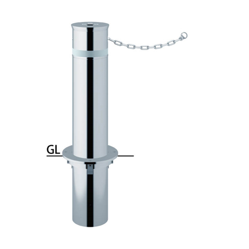 サンポール リフター ステンレス 車止め 鎖内蔵 φ165.2 LA-17UC 1本(ご注文単位1本)【直送品】