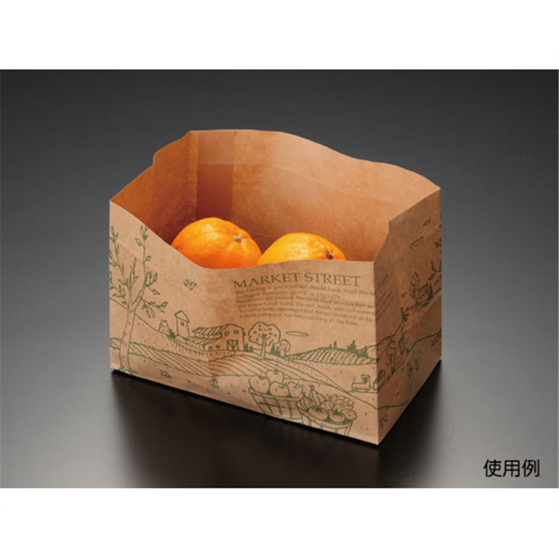 パックスタイル 青果用袋 SHバッグ 角底 MS(緑)取手無 50枚×40パック入 00488177 1ケース（ご注文単位1ケース）【直送品】