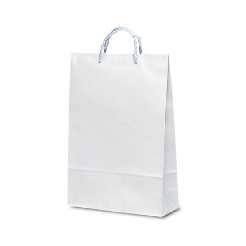 ベルベ 紙袋 PP紐手提袋 T-8 白無地(PP紐) 200枚 1838 1ケース（ご注文単位1ケース）【直送品】