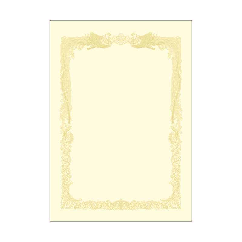 ササガワ OA賞状用紙 クリーム B4判 横書用 100枚入 10-1178 1箱(ご注文単位1箱)【直送品】