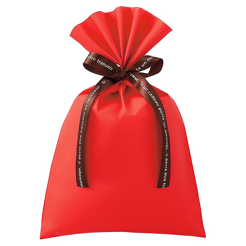 アズワン 無地 梨地ギフトバッグ レッド 幅20×高さ32cm 20枚 61-811-44-1 1セット（ご注文単位1セット）【直送品】