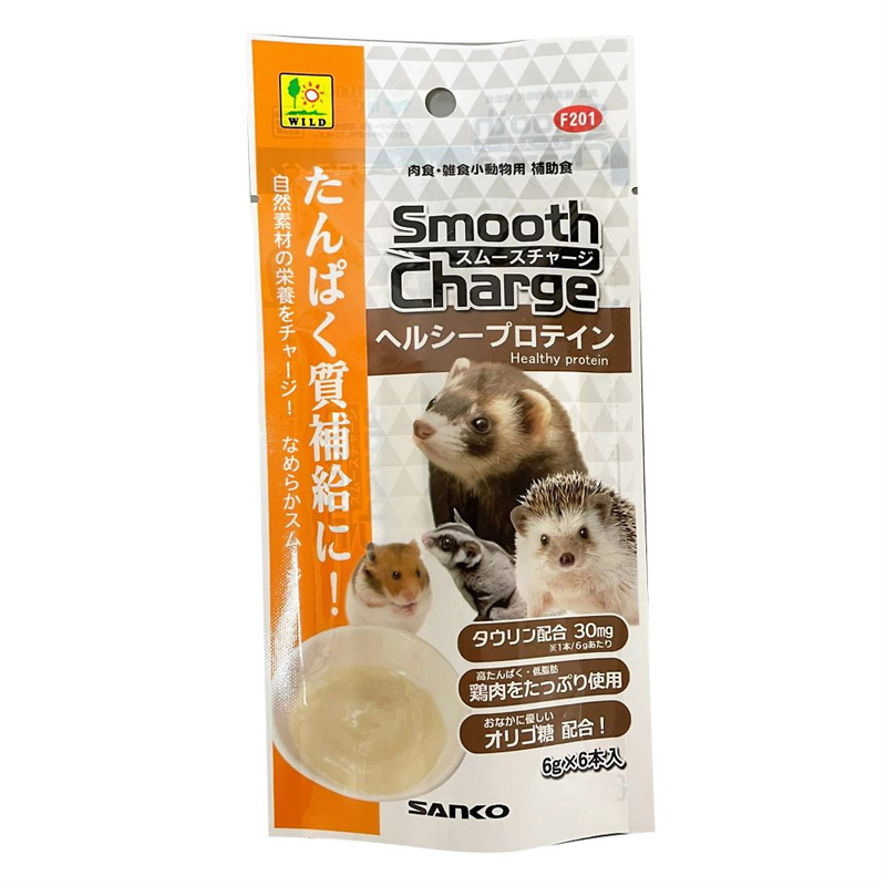 三晃商会 スムースチャージ ヘルシープロテイン 1パック(6g×6本) F201 1パック（ご注文単位1パック）【直送品】