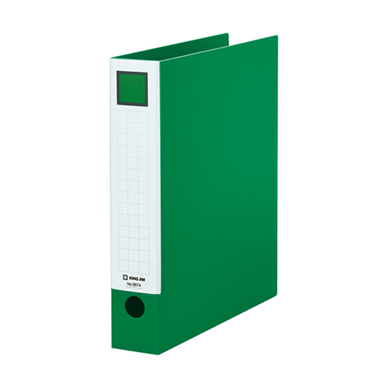 キングジム レバーリングファイル 緑 6674 1冊(ご注文単位1冊)【直送品】