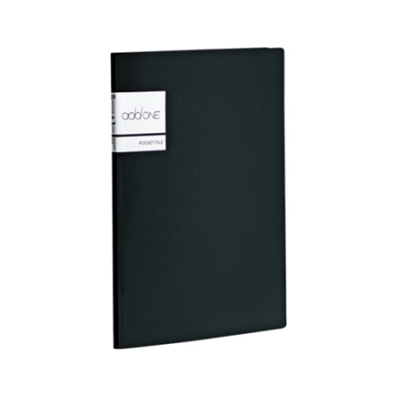 セキセイ アドワン ポケットファイル ブラック AD-2655-60 1冊(ご注文単位1冊)【直送品】