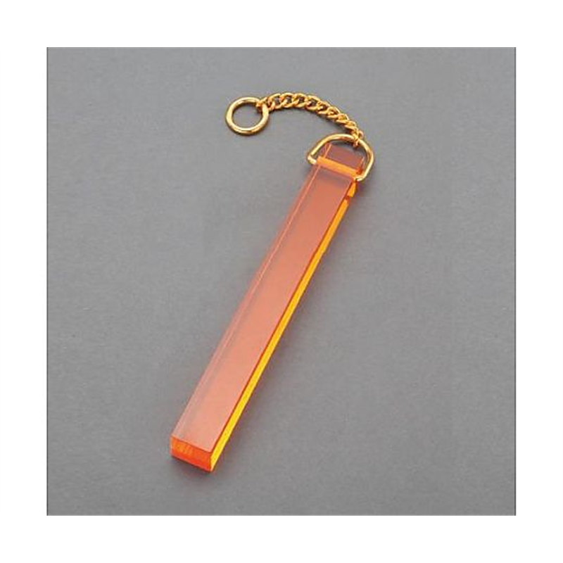 エスコ 18x150mm アクリルキーホルダー(ゴールド) EA956V-84 1個(ご注文単位1個)【直送品】