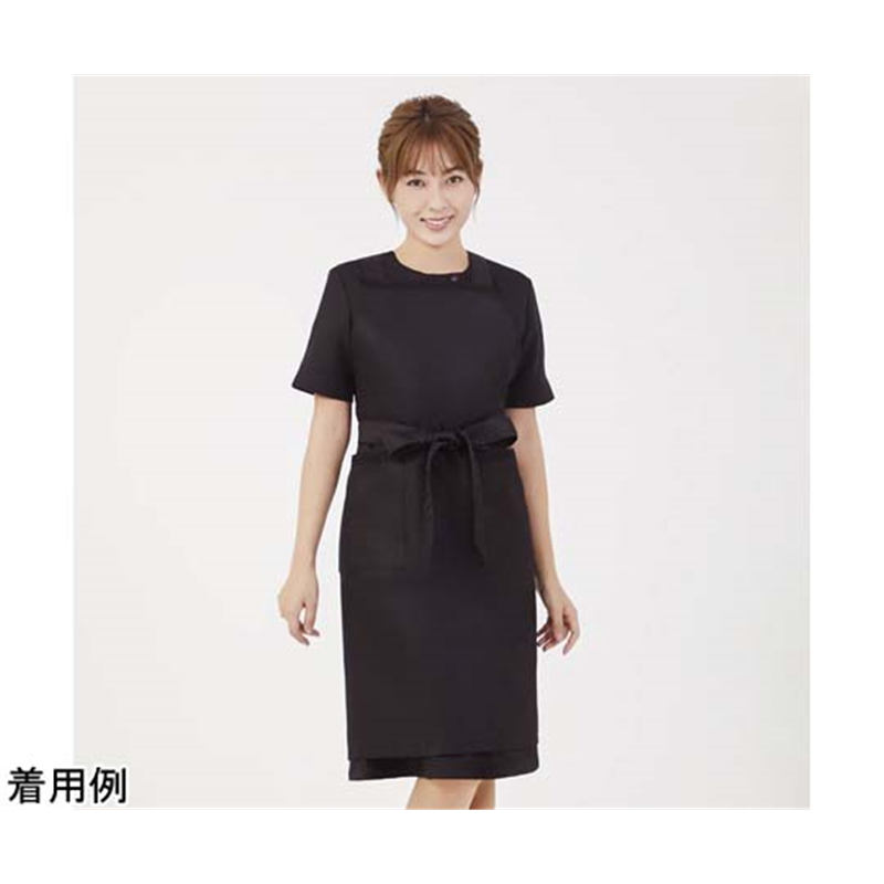 CML LDLレースラインエプロン ブラックxブラック T100367 1着（ご注文単位1着）【直送品】