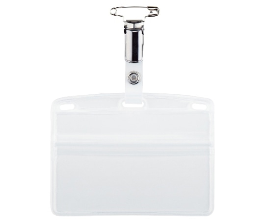 オープン工業 タッグ名札 金属クリップ ソフトヨコ名刺 1枚 NT-6P 1個(ご注文単位1個)【直送品】