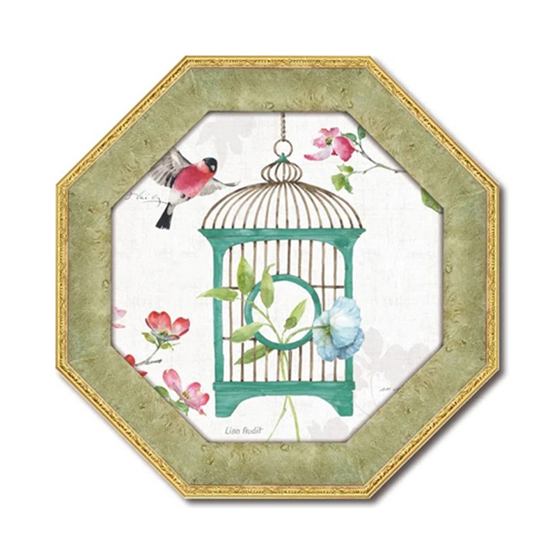 ユーパワー 八角 ミニゲル アートフレーム リサ オーディット｢ドッグウッド ガーデン7｣ LA-02555 1個（ご注文単位1個）【直送品】