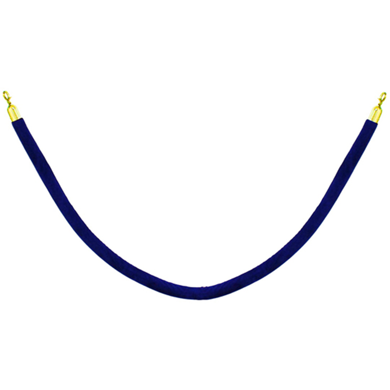 大和産業 ロープパーテーション用ベルベットロープ 金×青 R1-11-BU 1本(ご注文単位1本)【直送品】