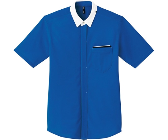 カーシーカシマ CAREAN 半袖ニットシャツ ブルー 3L CSY152 1枚（ご注文単位1枚）【直送品】