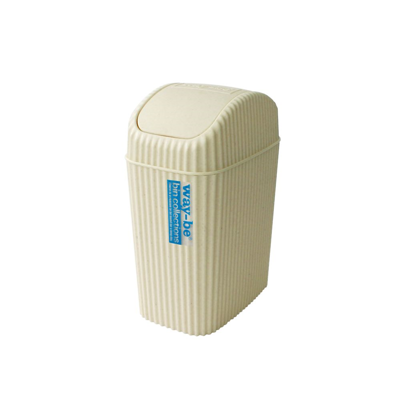 八幡化成 way-be302 ゴミ箱 アイボリー 2L 1ケース(36個入)  1ケース（ご注文単位1ケース）【直送品】