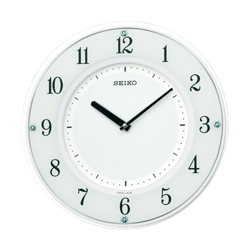 セイコー ソーラー電波掛時計 φ315×36mm SF505W 1個(ご注文単位1個)【直送品】