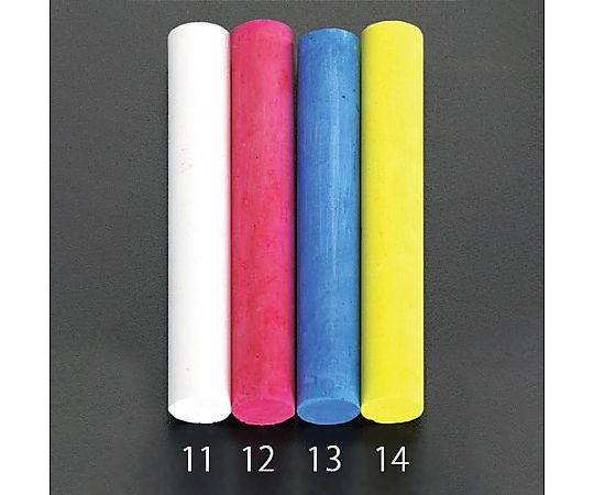 エスコ スクールチョーク(黄/100本) EA581E-14 1箱(ご注文単位1箱)【直送品】