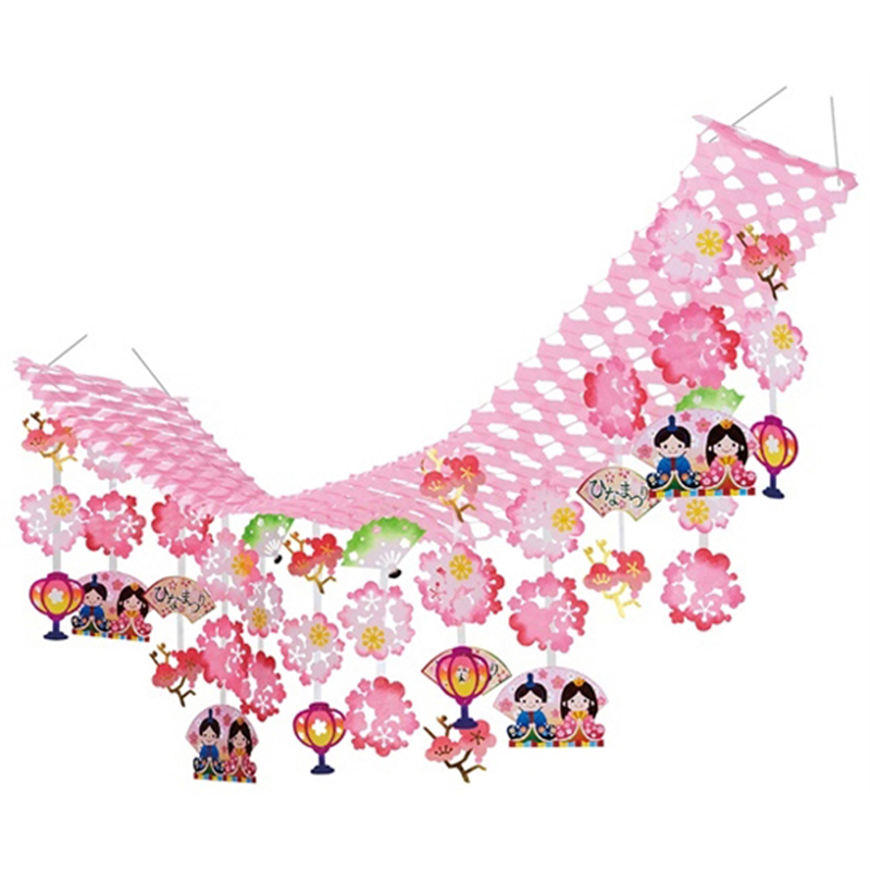 アズワン ひなまつりプリーツハンガー180cm 23-41-6-1 1個（ご注文単位1個）【直送品】