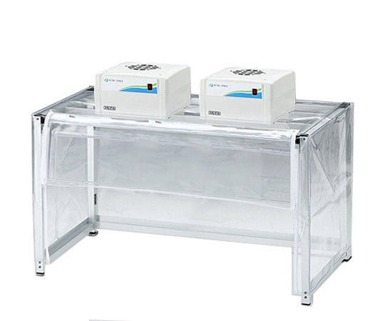 アズワン ■海外仕様 折りたたみ簡易クリーンブース(前面パネル板) ファンユニット2台付き 単相220-240V CB1000G 1個 (ご注文単位1個)【直送品】