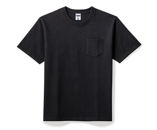 LIFEMAX 10.2オンスポケット付きスーパーヘビーウェイトTシャツ ブラック S MS1157-16 S 1枚（ご注文単位1枚）【直送品】