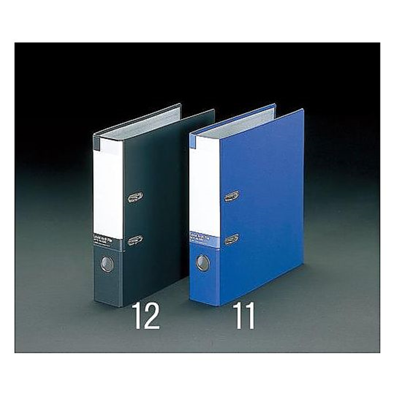 エスコ A4/S型 レバーアーチファイル(黒) EA762CP-12 1冊(ご注文単位1冊)【直送品】