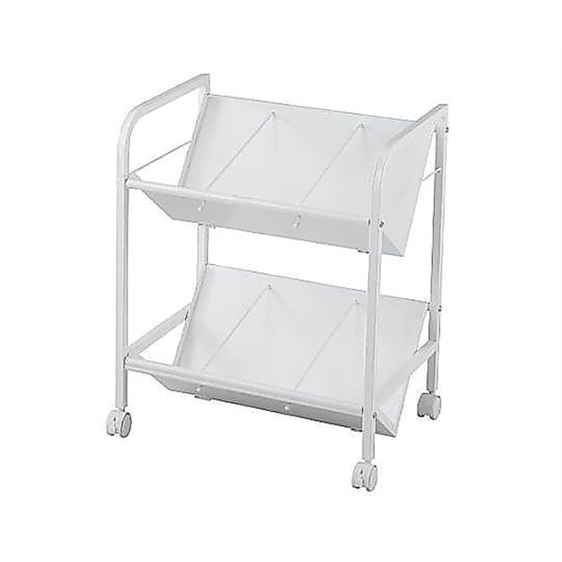 ナカバヤシ 580x400x700mm ファイルワゴン(2段) EA954HE-172 1個(ご注文単位1個)【直送品】