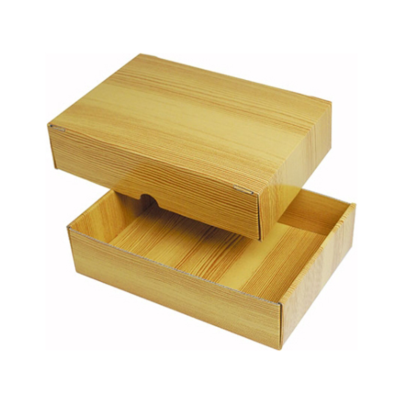 ヤマニパッケージ 贈答箱 木目はっ水ギフト箱 中 100枚 NK-419 1ケース（ご注文単位1ケース）【直送品】