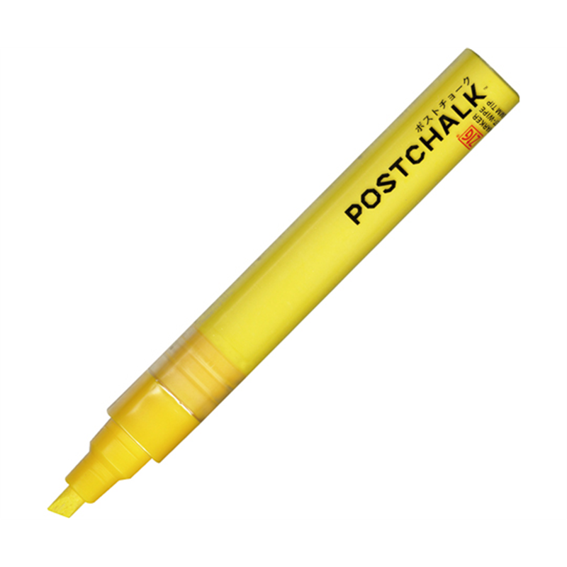 呉竹 ZIG POSTCHALK MARKER WET-WIPE 6MM TIP/YELLOW セリース 1セット(10本入)  1セット(ご注文単位1セット)【直送品】