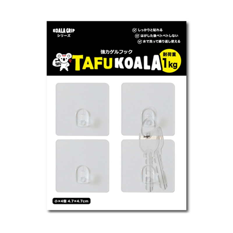 ジット 強力ゲルフックタフコアラ小サイズ 1袋(4個入) KTF-S4 1袋(ご注文単位1袋)【直送品】