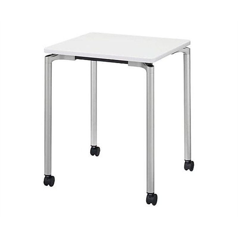 ライオン事務器 600x600x720mm サイドテーブル(角形/ウォールナット) EA954HC-809 1個（ご注文単位1個）【直送品】