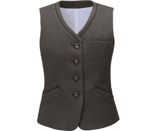 カーシーカシマ ENJOY ベスト BEST SUPPORT KNIT チャコールグレー 15号 EAV856 1枚（ご注文単位1枚）【直送品】