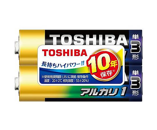 エスコ [単3x 2本] アルカリ乾電池 EA758YT-13AA 1パック(ご注文単位1パック)【直送品】