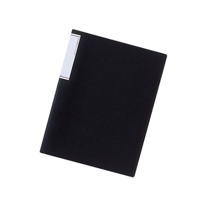 LIHITLAB クリヤーブック(スリムタイプ) 24黒 N7111-24 1冊(ご注文単位1冊)【直送品】