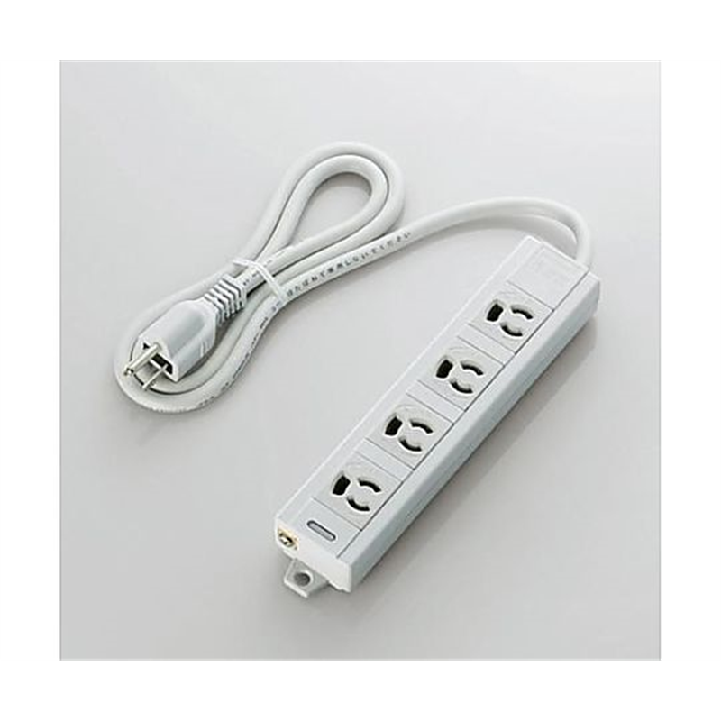 エレコム AC125V/15Ax1m タップ(4口・抜止・マグネット付) EA815GL-36 1個（ご注文単位1個）【直送品】