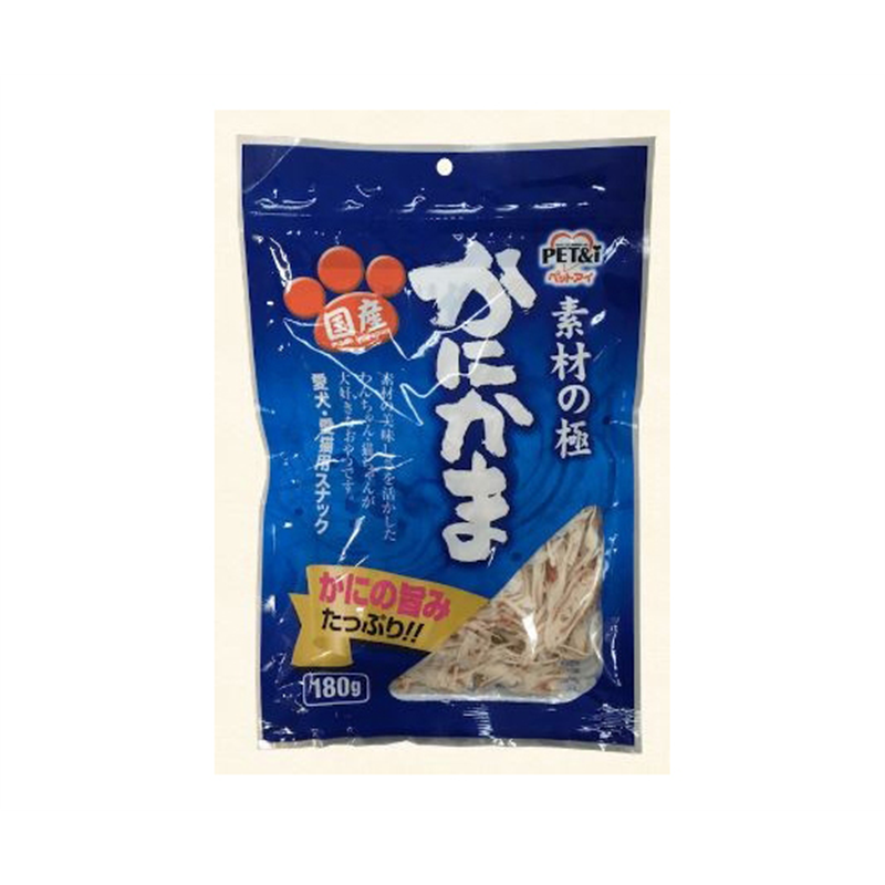 ペットアイ 素材の極 かにかま 180g  1個（ご注文単位1個）【直送品】