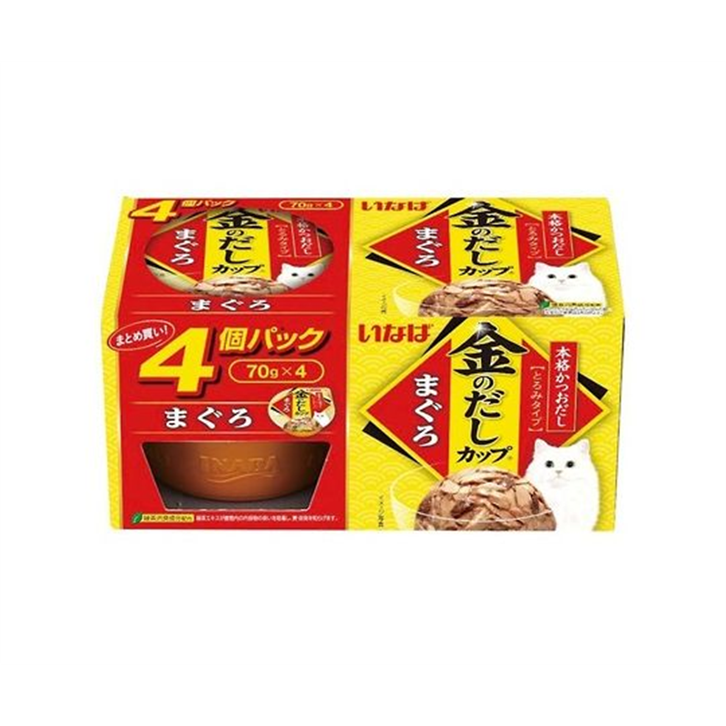 いなばペットフード 金のだしカップ まぐろ 4個パック 4IMC-131 1箱（ご注文単位1箱）【直送品】