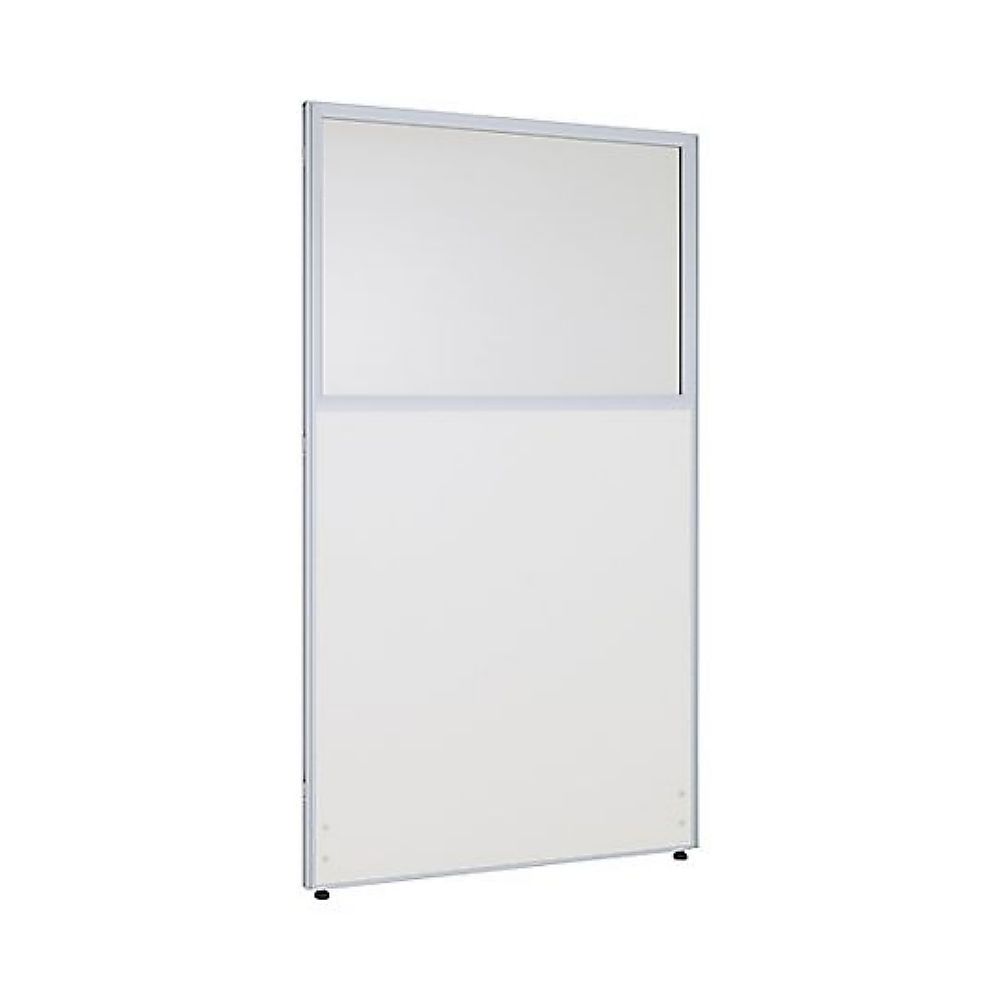 カグクロ メラミン上部ポリカローパーテーション ホワイト H1600×W900mm PPM0916-WH 1台(ご注文単位1台)【直送品】