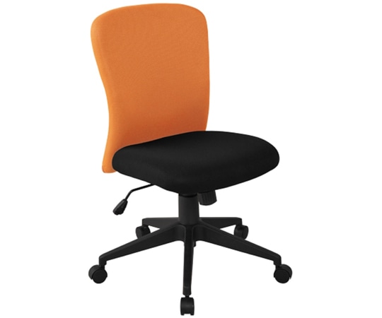 カグクロ ビジネスチェアSC(肘無)オレンジ(シャトルチェア) SC-001-OR 1個(ご注文単位1個)【直送品】
