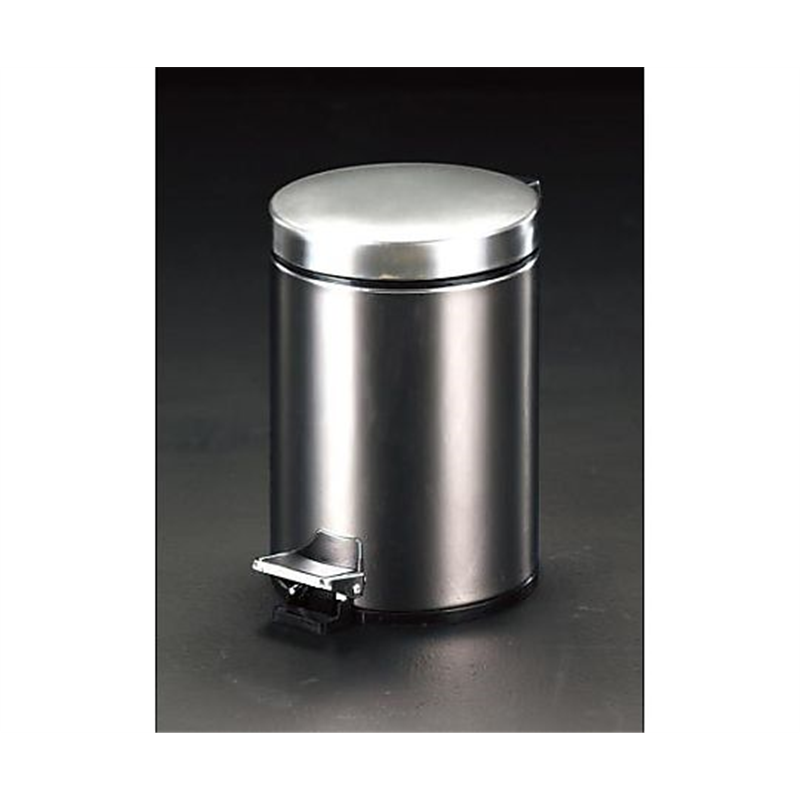 エスコ 30.0L ダストボックス(ペダル開閉型/ステンレス製) EA995AA-10L 1個(ご注文単位1個)【直送品】